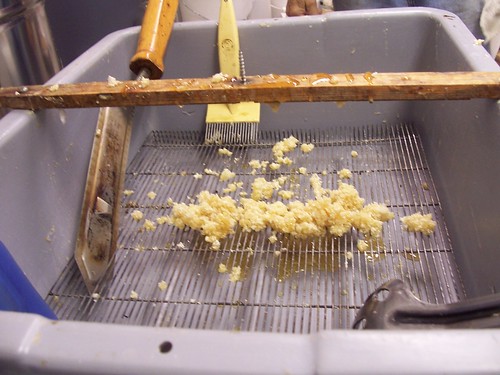 the wax cappings that we scraped out
