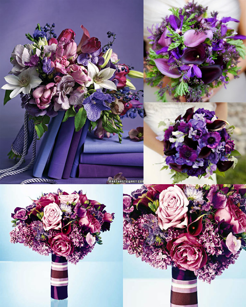 Sumptuous Plum from Martha Stewart Weddings The Color Purple With Flair from