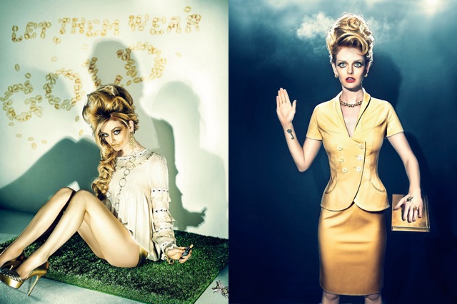 Lydia Hearst by BrakhaX2 for Genlux Magazine gold