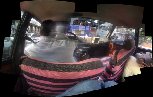 In the back of a Cairo Taxi