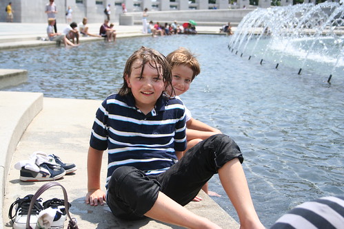 7/16/10 - Cooling off at the WWII Memorial