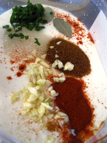 Spices that went into the brine