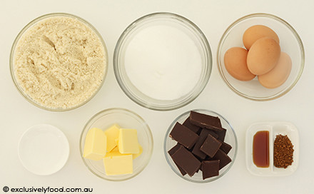 Flourless Chocolate Cake Ingredients