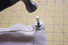 Step 7: Attach Eyelets According to Directions