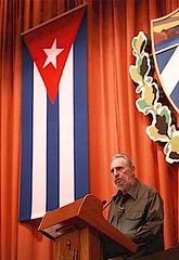 Former Cuban President Fidel Castro speaking to the National Assembly on the possibility of imperialist war against the Islamic Republic of Iran. by Pan-African News Wire File Photos