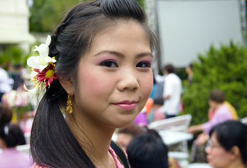 Girl at the Baba Wedding ceremony in Phuket