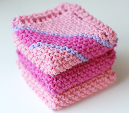 Pink dishcloths