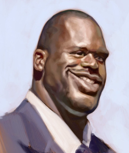 Schoolism Assignment 2 - digital caricature of Shaquille O'neil - 3 small