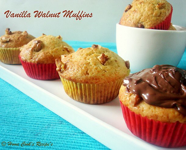 Vanilla Walnut Cupcakes