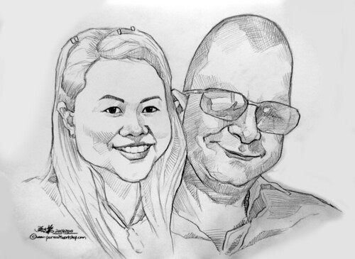 couple pencil portraits 200810