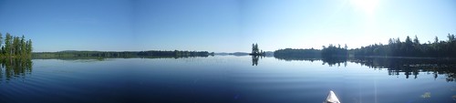 South end of Little Tupper lake in the morning