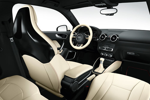 Audi A1 Interior Pics. Audi A1: Alabasta white