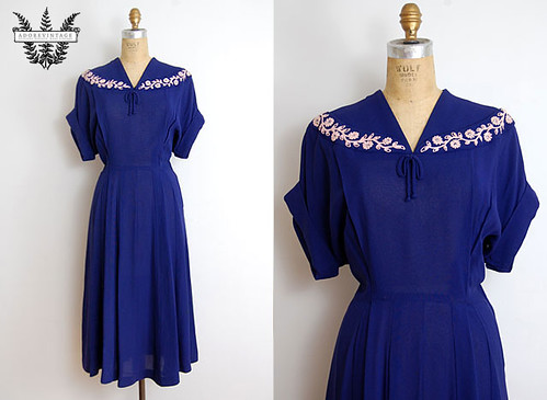 Vintage 1950s Dress from Adorevintage.com