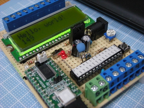 Arduino 互換機を作った。 My own arduino compatible.