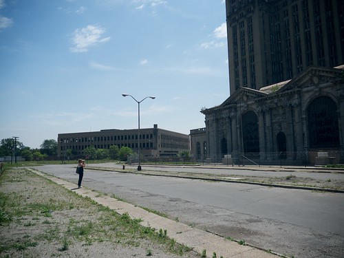 Thea at Michigan Central Station 2