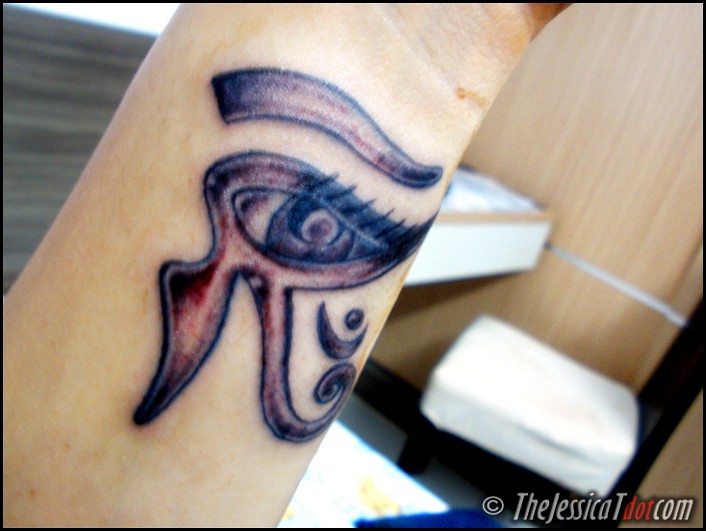 And this one… will be an Egyptian horus eye.