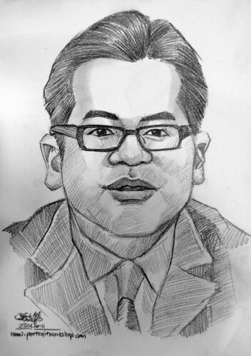 Portrait & caricature live sketching for Citigold Private Client 23 June 2010 - 1