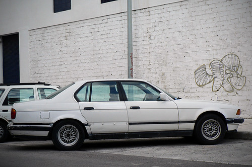Bmw 730i. Abandoned BMW 730i