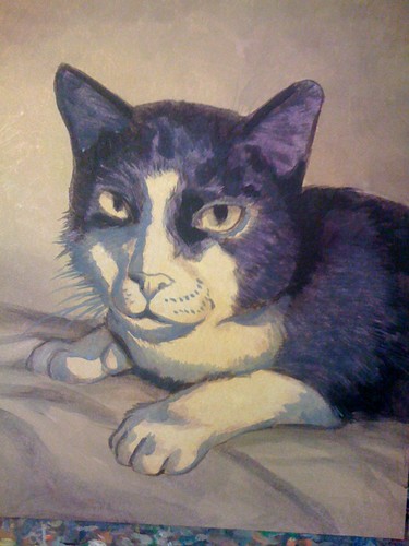 Henry the Cat Painting - 2