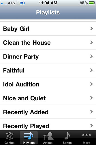 iPod playlists