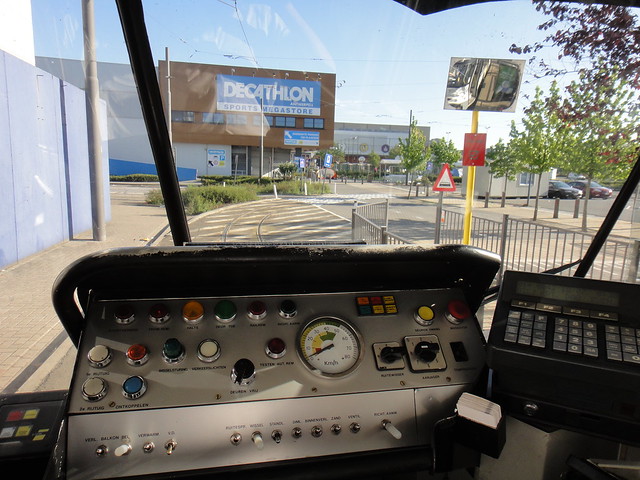Cockpit of a PCC tram (streetcar)