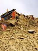 Picture of the local Kyegu Monastery of Sakya tradition taken on the first day of  earthquake