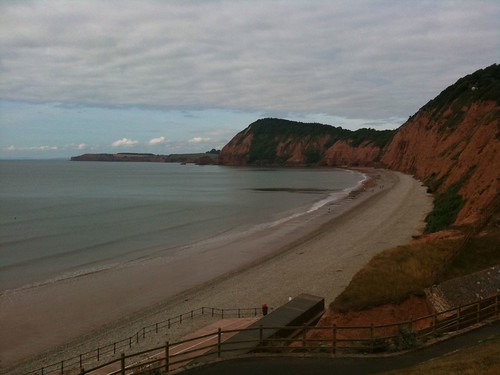 Bay at Jacobs ladder sidmouth Devon Aug 8 2010