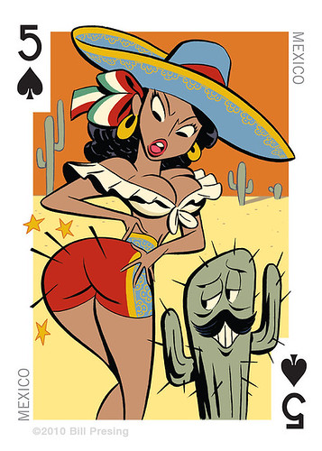 Sombrero playing card