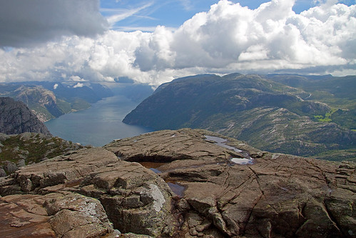 Lysefjord. View from the Preikestolen