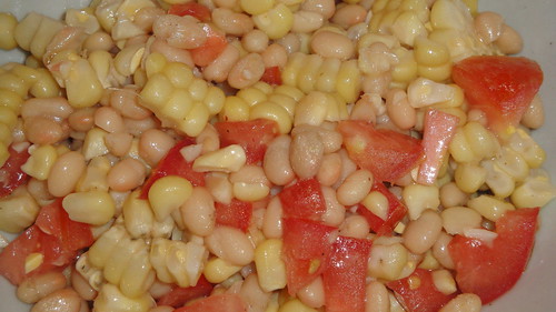 Corn and white bean salad