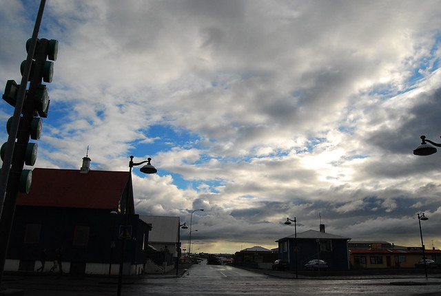 Calles desiertas en Keflavík