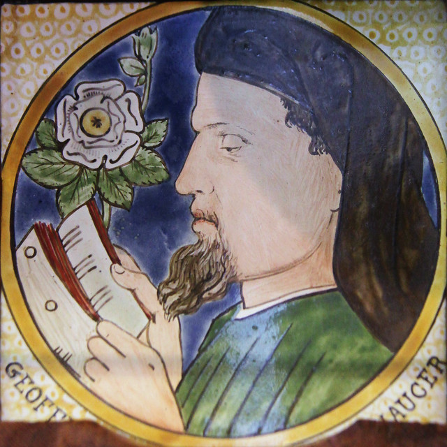 Tile - Chaucer - William De Morgan