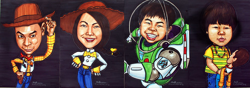 Toy Story 3 family  caricatures