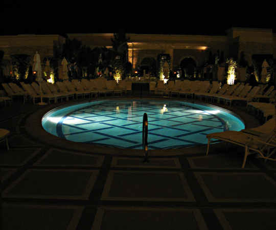 Wynn Pool at night
