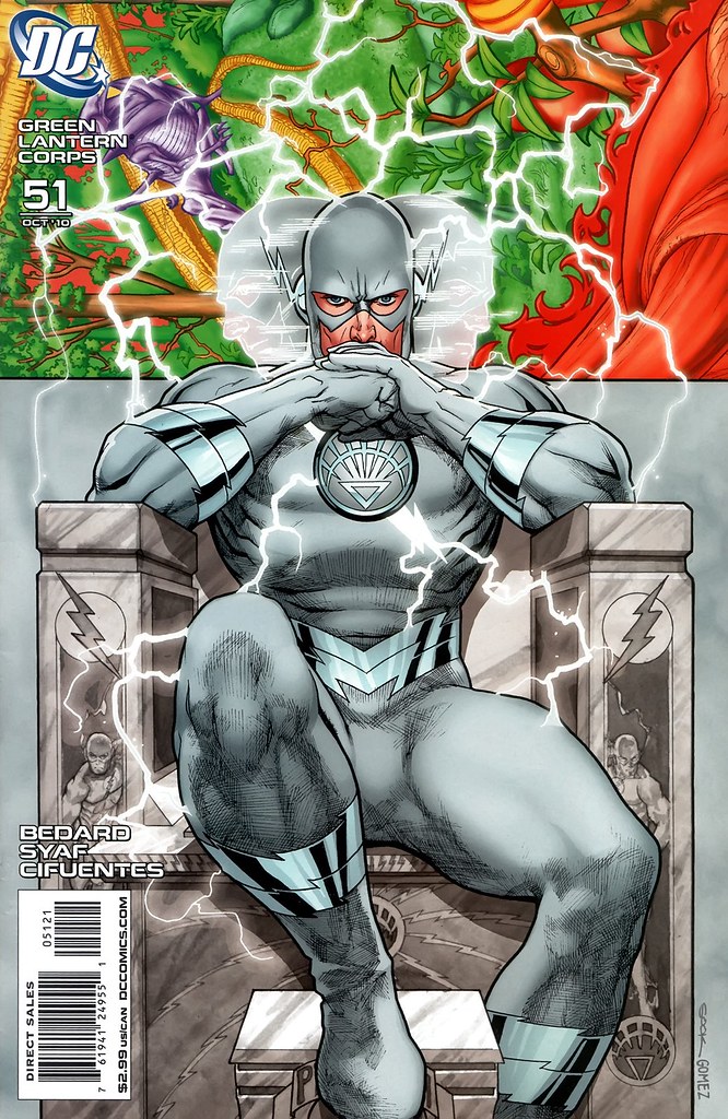 Ryan Sook White Lantern Professor Zoom variant cover from Green Lantern Corps 51