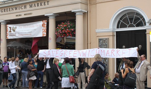 Greenwich Market Protest