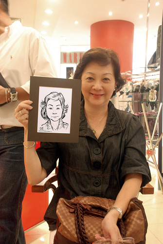 Portrait live sketching for Marella boutique - 11