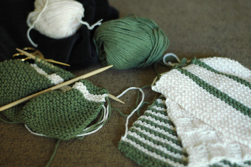 Weekending: Facecloth Knitting