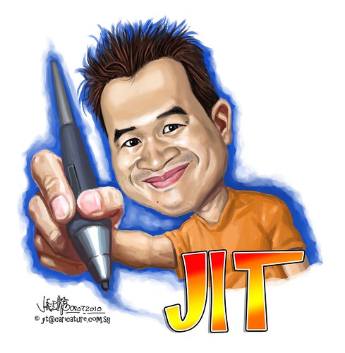 digital caricature of Jit