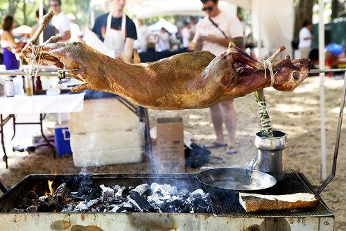 Boqueria's Whole Roated Lamb...that stares back at you