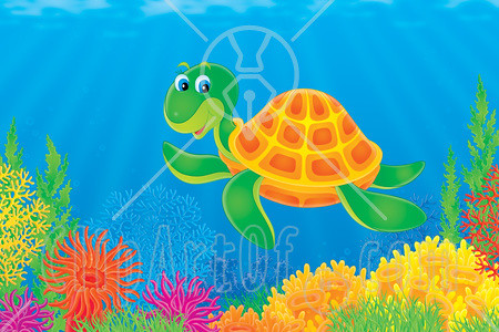 Free Clipart Turtle. 63899-Royalty-Free-RF-Clipart-