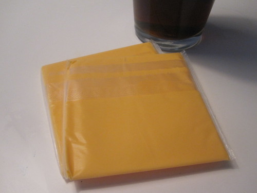 cheese slices and soda