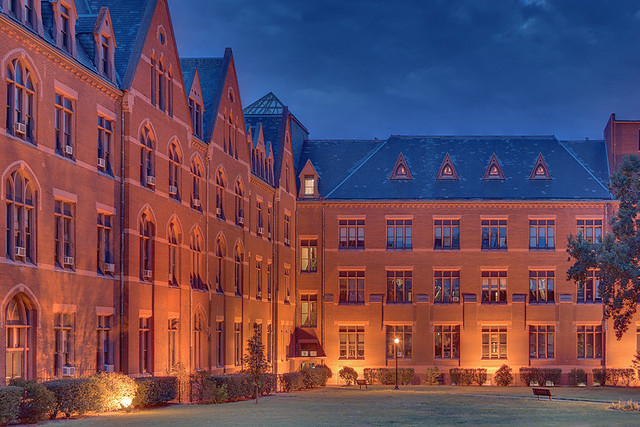 Saint Louis University, in Saint Louis, Missouri, USA - DuBourg Hall at dawn