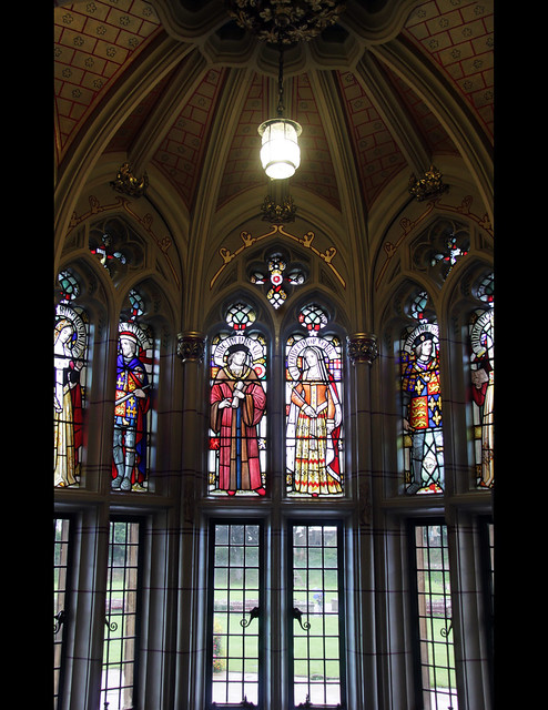 Stained glass in Entrance Hall