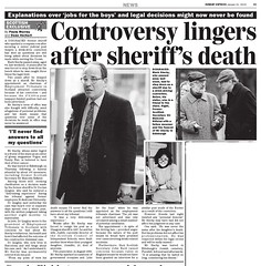 Controversy lingers after Sheriff's Death - Sunday Express January 21 2010
