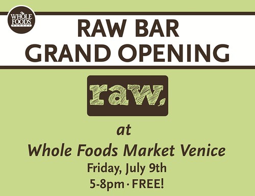 Raw Foods Opening