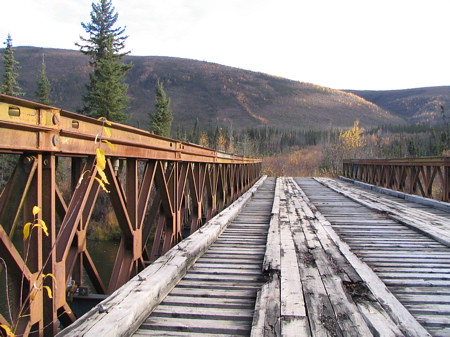 Bailey bridge on the McQueston