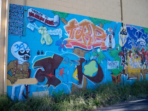 Graffitti wall Alma Avenue Woy Woy