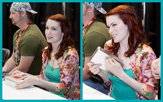 Felicia Day Receives Christie Cookies
