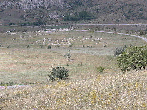 DSCN0955 Hattusas, vue de temples depuis Yerkapi